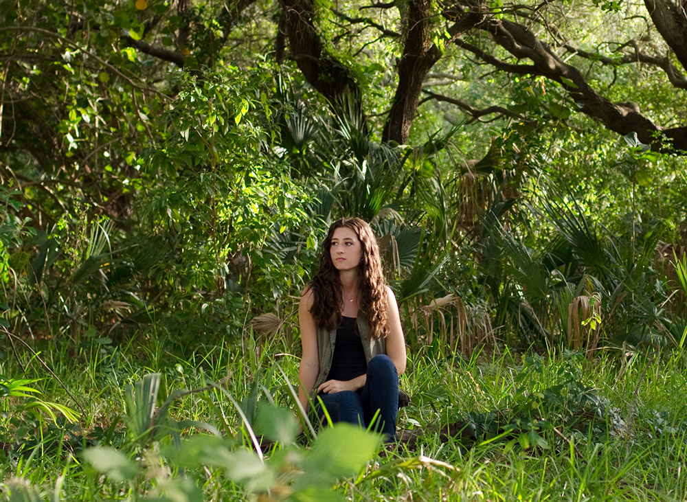 Kaylee Stepkoski in a forrest